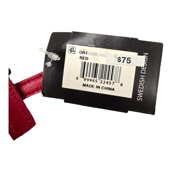 Ordning & Reda Red eReader Mini ipad Tablet Cover Sleeve 10" Faux Leather Case - Picture 3 of 8